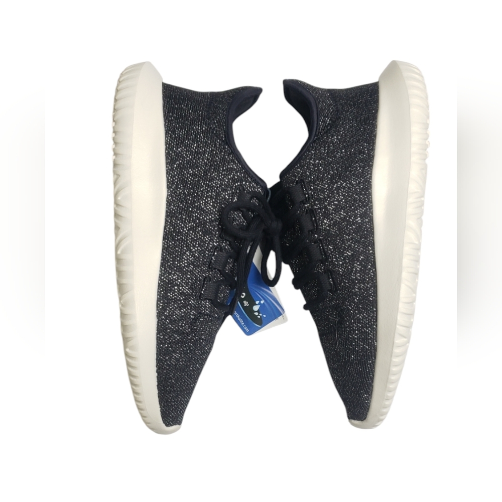 NWT Adidas Tubular Shadow Knit Black Glitter Sneakers Size 8 Athletic - Picture 5 of 14